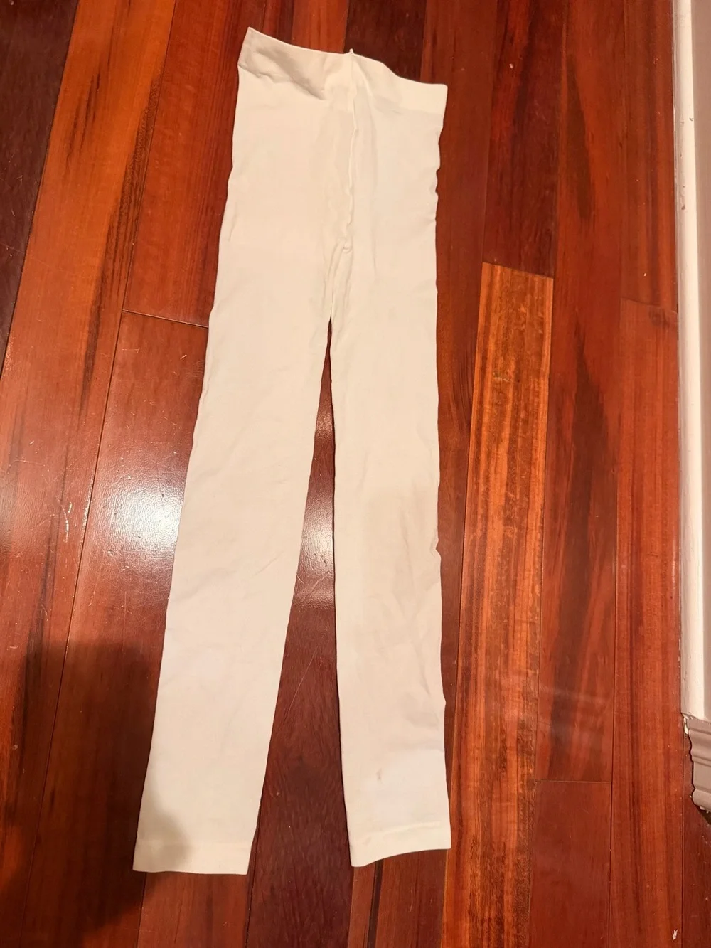 Kid’s White Costume Stretch Tights! Girls Medium